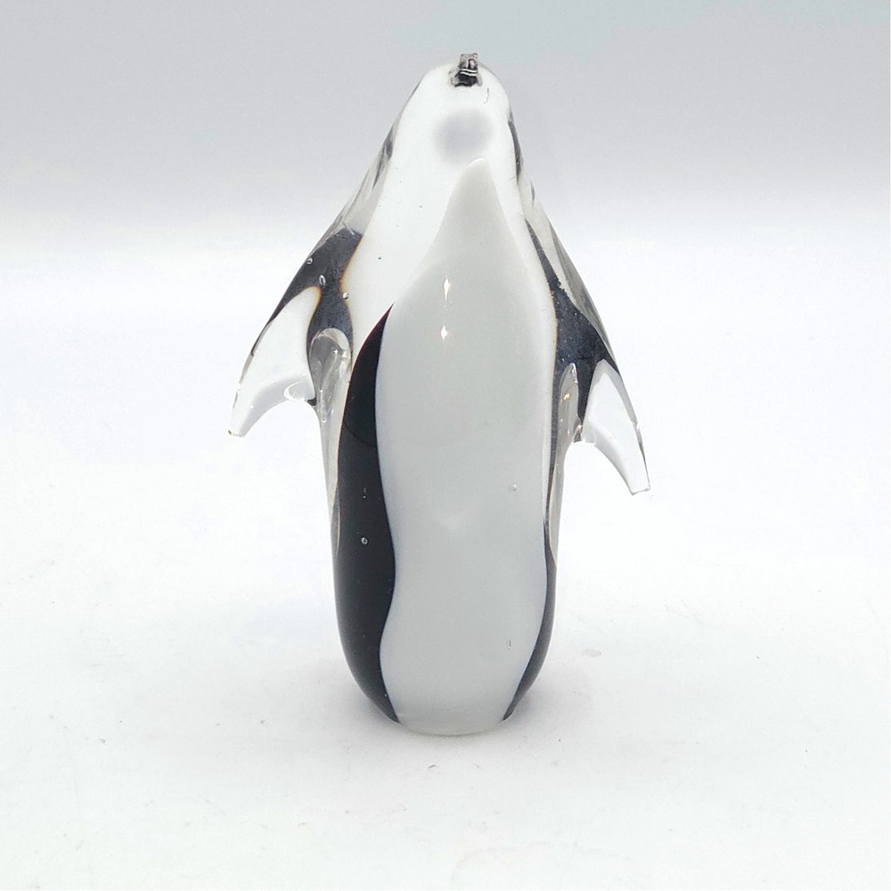 Vtg PENGUIN ART GLASS Hand Blown PAPERWEIGHT Figurine 4.5"‎ Tall - Picture 4 of 6